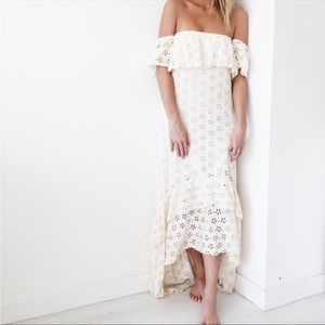 Eyelet Dress XS cream